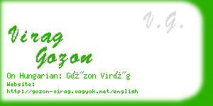 virag gozon business card
